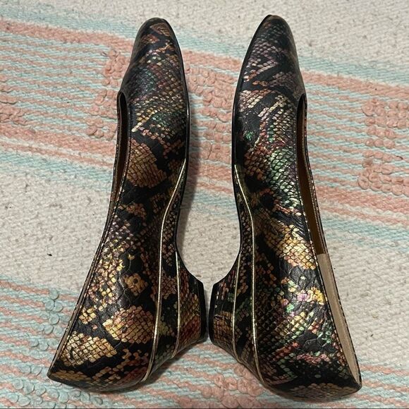 Magdesians Vtg Multicolor Snakeskin Shoes Sz 8.5S - Picture 9 of 15